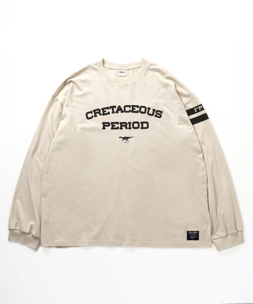 BREEZE（ブリーズ）の「【リンク】福井県立恐竜博物館コラボ ナンバーロンT(大人)（Tシャツ/カットソー・メンズ・オフホワイト/ブラック・LARGE/MEDIUM/SMALL）」の9枚目の写真