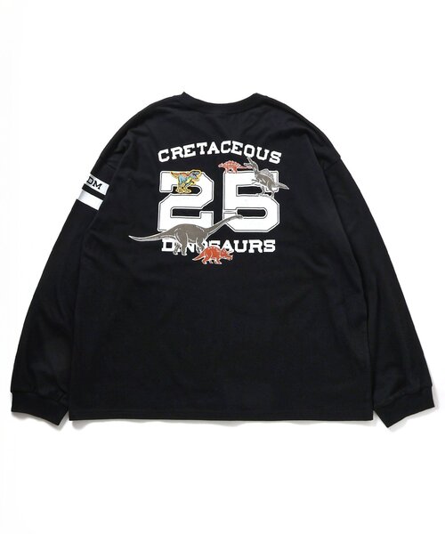 BREEZE（ブリーズ）の「【リンク】福井県立恐竜博物館コラボ ナンバーロンT(大人)（Tシャツ/カットソー・メンズ・オフホワイト/ブラック・LARGE/MEDIUM/SMALL）」の10枚目の写真