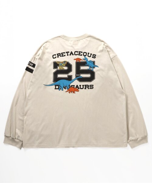 BREEZE（ブリーズ）の「【リンク】福井県立恐竜博物館コラボ ナンバーロンT(大人)（Tシャツ/カットソー・メンズ・オフホワイト/ブラック・LARGE/MEDIUM/SMALL）」の11枚目の写真