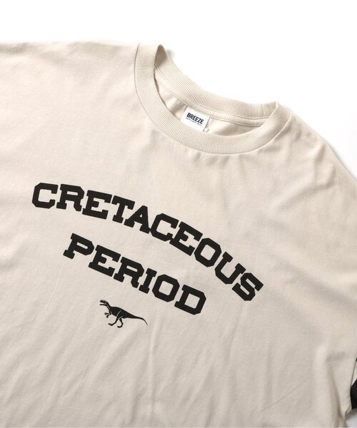 BREEZE（ブリーズ）の「【リンク】福井県立恐竜博物館コラボ ナンバーロンT(大人)（Tシャツ/カットソー・メンズ・オフホワイト/ブラック・LARGE/MEDIUM/SMALL）」の12枚目の写真