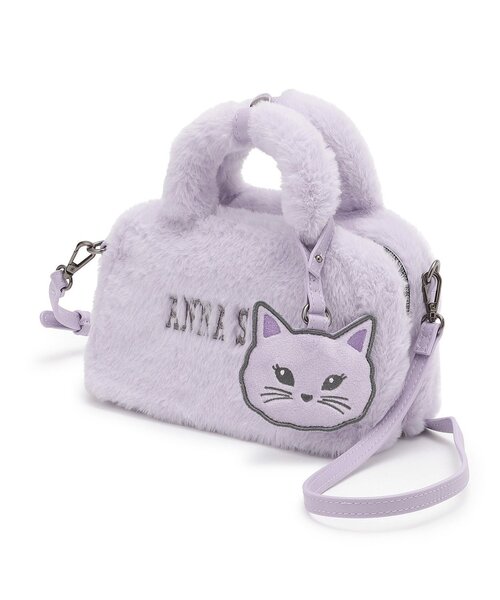 未使用★アナスイミニ★スポーツサンダル★ホワイト★パープル★ネコ22センチ 未使用☆アナスイミニ☆スポーツサンダル☆ホワイト☆パープル☆ネコ22