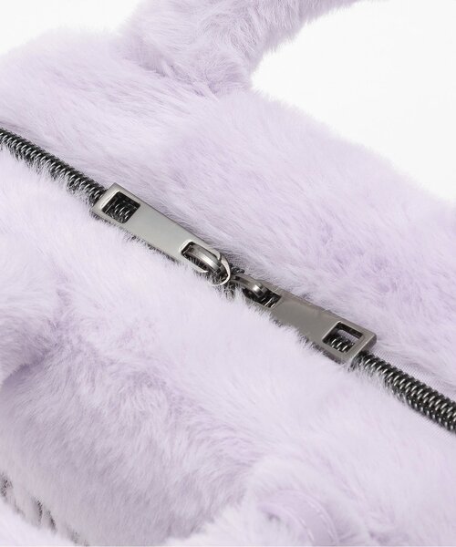 ANNA SUI mini(アナスイ・ミニ)の「ネコミラーつき2WAYファースクエアボストンバッグ(ショルダーバッグ・キッズ・ラベンダー・F)」の5枚目の写真