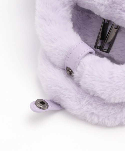 ANNA SUI mini(アナスイ・ミニ)の「ネコミラーつき2WAYファースクエアボストンバッグ(ショルダーバッグ・キッズ・ラベンダー・F)」の6枚目の写真