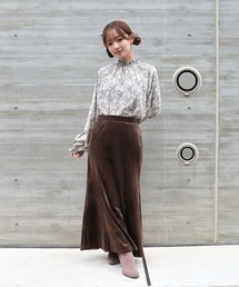 CECIL McBEE | ベロアマーメイドフレアスカート(スカート)