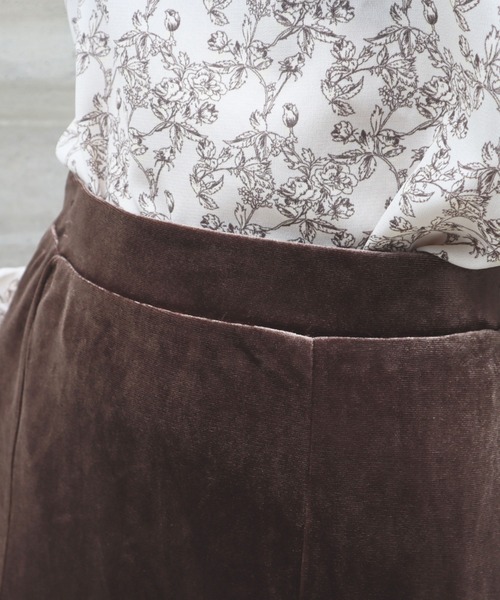 CECIL McBEE（セシルマクビー）の「ベロアマーメイドフレアスカート（スカート・レディース・ブラウン・LARGE/MEDIUM）」の7枚目の写真