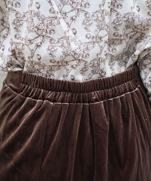 CECIL McBEE（セシルマクビー）の「ベロアマーメイドフレアスカート（スカート・レディース・ブラウン・LARGE/MEDIUM）」の8枚目の写真