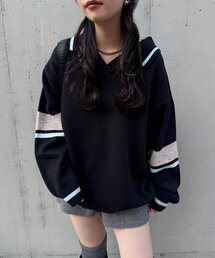 Kastane | 【S.Mサイズ展開】スキッパーラインニットプルオーバー(ニット/セーター)