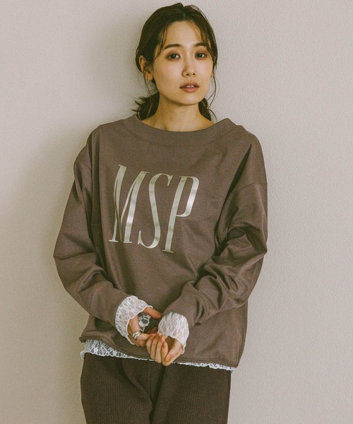 ストレッチ総レースプルオーバー長袖/580886（Tシャツ/カットソー