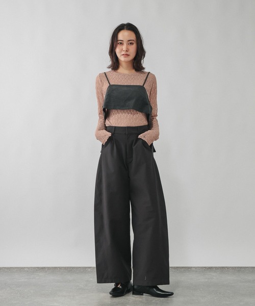 GLOBAL WORK(グローバルワーク)の「ストレッチ総レースプルオーバー長袖/580886(Tシャツ/カットソー・レディース・ブラック/ホワイト/ダークブラウン/コーラルピンク/ダークグレー/ホワイト系その他3・LARGE/MEDIUM/SMALL/X-LARGE)」の21枚目の写真