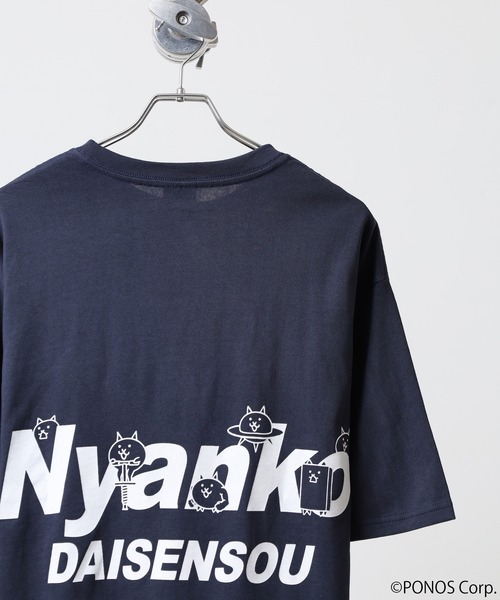 にゃんこ大戦争 オーバーサイズ半袖Tシャツ（Tシャツ/カットソー