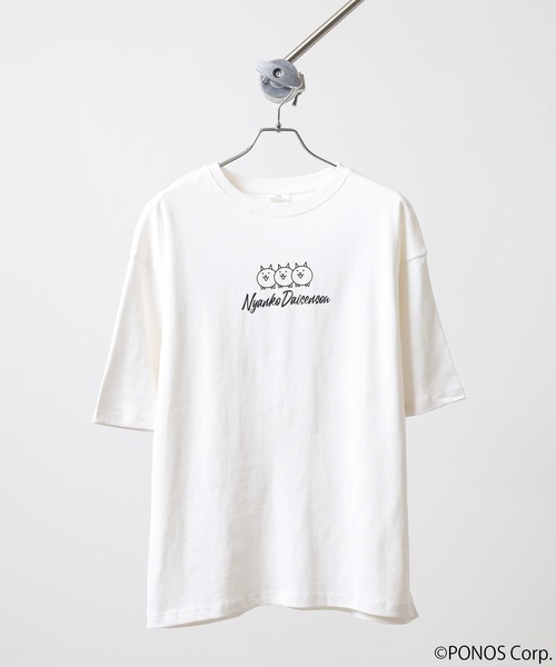 ACE(エース)の「にゃんこ大戦争 オーバーサイズ半袖Tシャツ(Tシャツ/カットソー・メンズ・ホワイト/ブラック系1/ブラック系/ネイビー/ブラック/ホワイト系/ホワイト系1/ホワイト系2・M/L)」の9枚目の写真