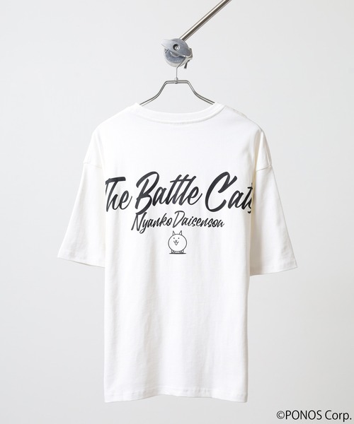 ACE(エース)の「にゃんこ大戦争 オーバーサイズ半袖Tシャツ(Tシャツ/カットソー・メンズ・ホワイト/ブラック系1/ブラック系/ネイビー/ブラック/ホワイト系/ホワイト系1/ホワイト系2・M/L)」の11枚目の写真