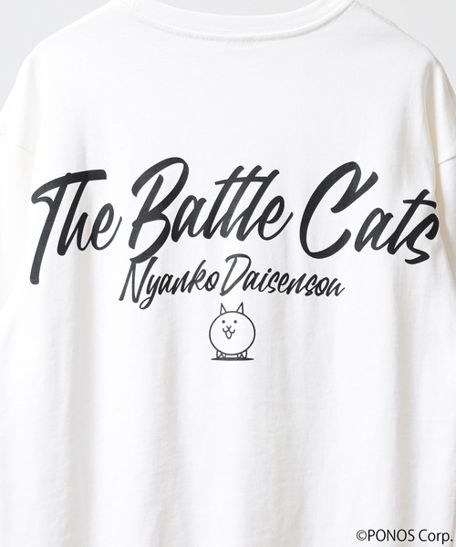 ACE(エース)の「にゃんこ大戦争 オーバーサイズ半袖Tシャツ(Tシャツ/カットソー・メンズ・ホワイト/ブラック系1/ブラック系/ネイビー/ブラック/ホワイト系/ホワイト系1/ホワイト系2・M/L)」の12枚目の写真