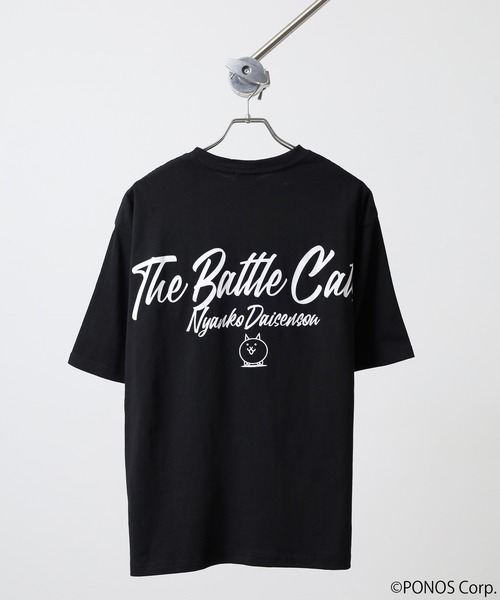 ACE(エース)の「にゃんこ大戦争 オーバーサイズ半袖Tシャツ(Tシャツ/カットソー・メンズ・ホワイト/ブラック系1/ブラック系/ネイビー/ブラック/ホワイト系/ホワイト系1/ホワイト系2・M/L)」の14枚目の写真