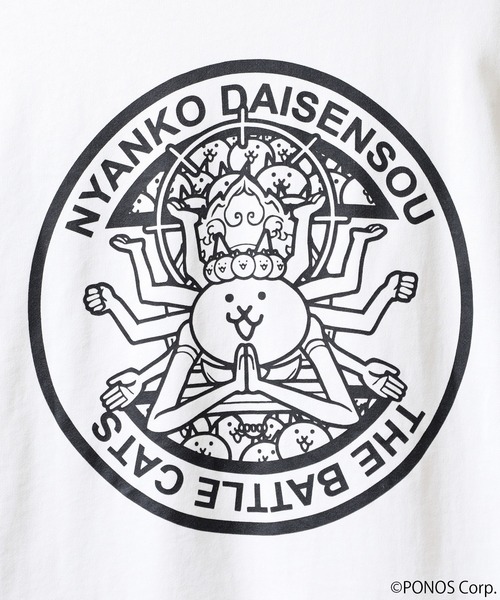 ACE(エース)の「にゃんこ大戦争 オーバーサイズ半袖Tシャツ(Tシャツ/カットソー・メンズ・ホワイト/ブラック系1/ブラック系/ネイビー/ブラック/ホワイト系/ホワイト系1/ホワイト系2・M/L)」の18枚目の写真