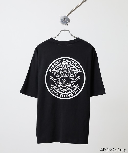 ACE(エース)の「にゃんこ大戦争 オーバーサイズ半袖Tシャツ(Tシャツ/カットソー・メンズ・ホワイト/ブラック系1/ブラック系/ネイビー/ブラック/ホワイト系/ホワイト系1/ホワイト系2・M/L)」の20枚目の写真