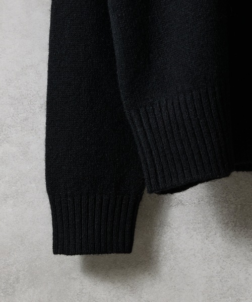 SHETLAND WOOL VINTAGE GAZETTE KNIT SWEATER / シェットランド ウール