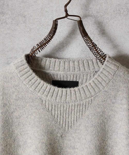 SHETLAND WOOL VINTAGE GAZETTE KNIT SWEATER / シェットランド