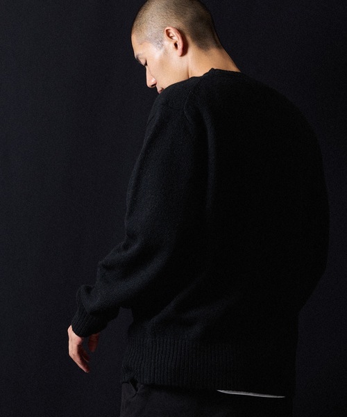 SHETLAND WOOL VINTAGE GAZETTE KNIT SWEATER / シェットランド ウール