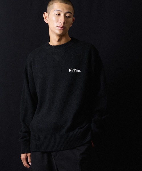 NUMBER (N)INE（ナンバーナイン）の「SHETLAND WOOL VINTAGE GAZETTE KNIT SWEATER / シェットランド ウール 100% ヴィンテージ ガゼット クルーネック ニット セーター（ニット/セーター・メンズ・ブラック/オートミール・4/3/2）」の18枚目の写真