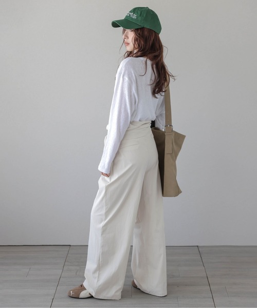 SUGAR BISKET（シュガービスケット）の「ウエストドロストオールインワン（つなぎ/オールインワン・レディース・アイボリー/カーキ/ブラック/ブラウン・フリー）」の19枚目の写真