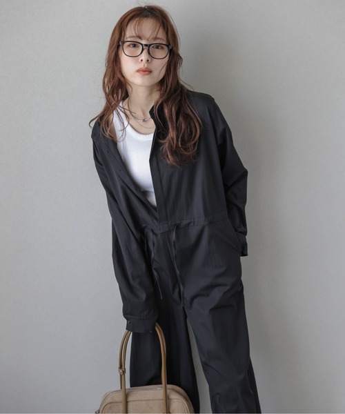 SUGAR BISKET（シュガービスケット）の「ウエストドロストオールインワン（つなぎ/オールインワン・レディース・アイボリー/カーキ/ブラック/ブラウン・フリー）」の5枚目の写真