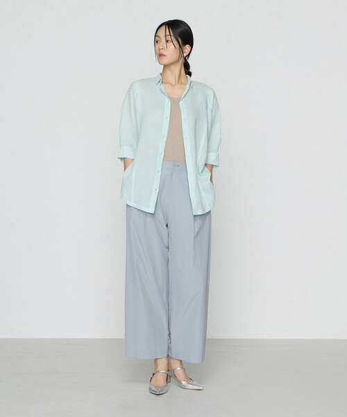 Gabardine K.T（ギャバジンケーティー）の「【2WAY】トリアセタイプライター ワイドパンツ（その他パンツ・レディース・ライトグレー・9号）」の2枚目の写真