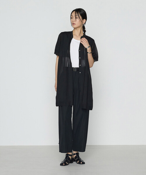 Gabardine K.T（ギャバジンケーティー）の「【2WAY】トリアセタイプライター ワイドパンツ（その他パンツ・レディース・ライトグレー・9号）」の5枚目の写真