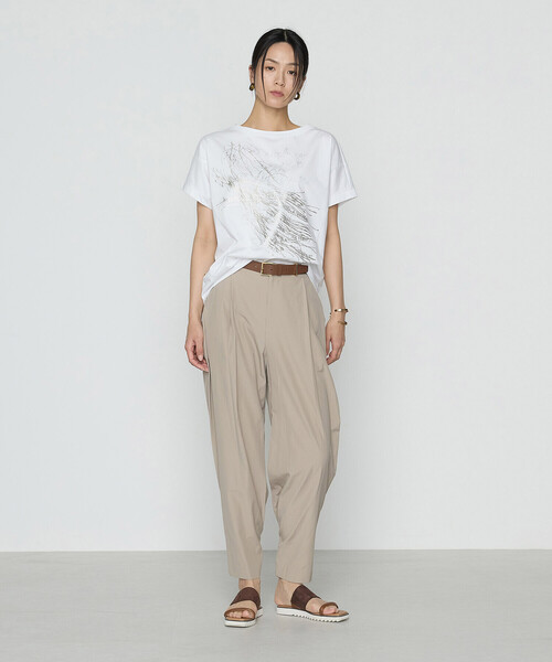 Gabardine K.T（ギャバジンケーティー）の「【2WAY】トリアセタイプライター ワイドパンツ（その他パンツ・レディース・ライトグレー・9号）」の8枚目の写真