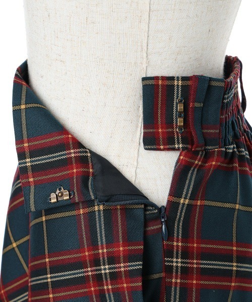 an another angelus（アンアナザーアンジェラス）の「太ベルト付きチェックフレアースカート（スカート・レディース・ブラウン/ブラック/ブルーグリーン・FREE）」の18枚目の写真