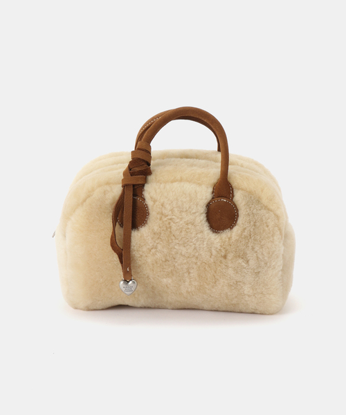 MARGE SHERWOOD(マージシャーウッド)の「【Geek Office / ギークオフィス】MARGESHERWOOD / SOFT BOWLING BAG MINI(ハンドバッグ・レディース・ベージュ・FREE)」の1枚目の写真