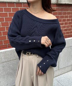 MEDI PURIPURI SHORT KNIT CARDIGAN（カーディガン/ボレロ）｜Ameri
