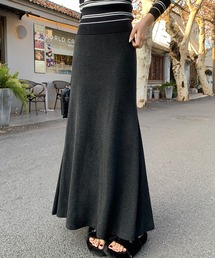 ニット マーメイド ロングスカート