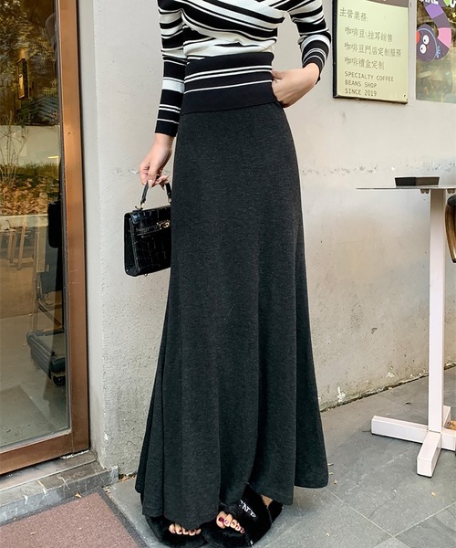 MAISON DE THERESE(メゾン ド テレーズ)の「ニット マーメイド ロングスカート(スカート・レディース・アイボリー/ダークグレー/ブラック・S/M/L)」の22枚目の写真