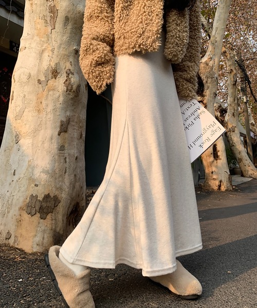 MAISON DE THERESE(メゾン ド テレーズ)の「ニット マーメイド ロングスカート(スカート・レディース・アイボリー/ダークグレー/ブラック・S/M/L)」の19枚目の写真