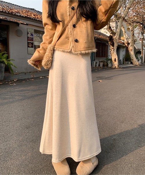 MAISON DE THERESE(メゾン ド テレーズ)の「ニット マーメイド ロングスカート(スカート・レディース・アイボリー/ダークグレー/ブラック・S/M/L)」の14枚目の写真