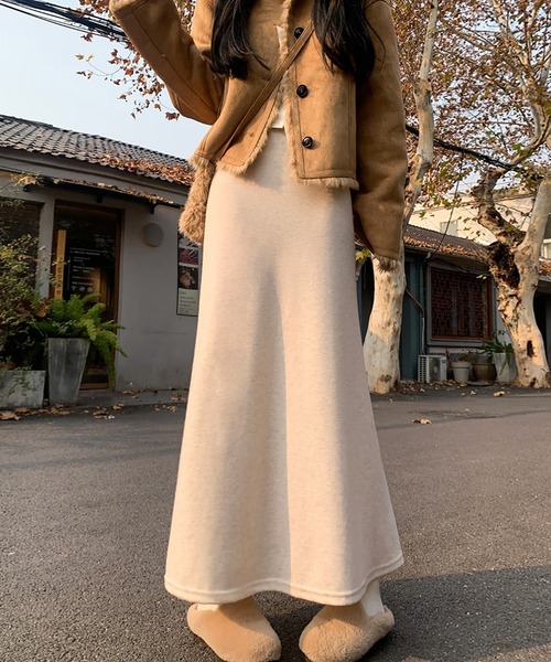 MAISON DE THERESE(メゾン ド テレーズ)の「ニット マーメイド ロングスカート(スカート・レディース・アイボリー/ダークグレー/ブラック・S/M/L)」の15枚目の写真