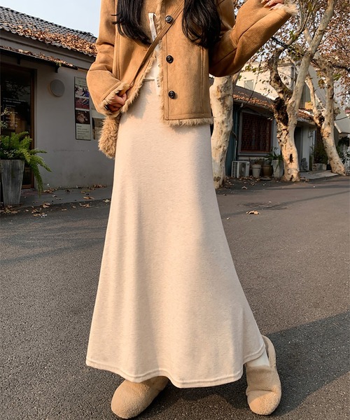 MAISON DE THERESE(メゾン ド テレーズ)の「ニット マーメイド ロングスカート(スカート・レディース・アイボリー/ダークグレー/ブラック・S/M/L)」の13枚目の写真