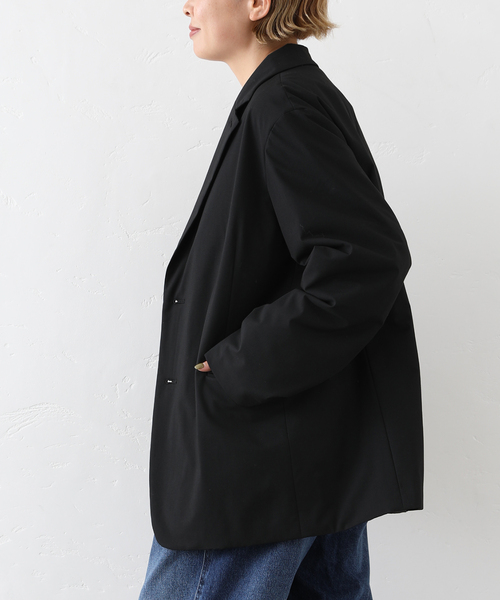 JOURNAL STANDARD LUXE（ジャーナルスタンダード　ラックス）の「TRナカワタ ジャケット（テーラードジャケット・レディース・ネイビー/ブラック・FREE）」の4枚目の写真