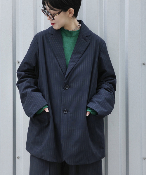 JOURNAL STANDARD LUXE（ジャーナルスタンダード　ラックス）の「TRナカワタ ジャケット（テーラードジャケット・レディース・ネイビー/ブラック・FREE）」の8枚目の写真