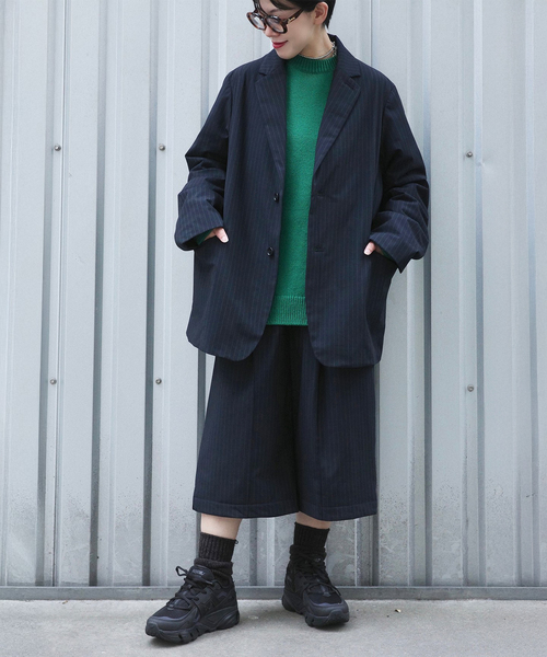 JOURNAL STANDARD LUXE（ジャーナルスタンダード　ラックス）の「TRナカワタ ジャケット（テーラードジャケット・レディース・ネイビー/ブラック・FREE）」の9枚目の写真