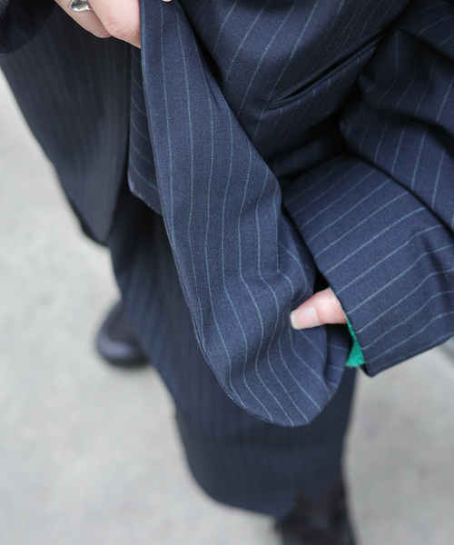 JOURNAL STANDARD LUXE（ジャーナルスタンダード　ラックス）の「TRナカワタ ジャケット（テーラードジャケット・レディース・ネイビー/ブラック・FREE）」の10枚目の写真