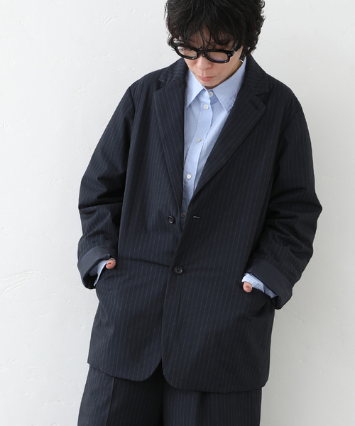 JOURNAL STANDARD LUXE（ジャーナルスタンダード　ラックス）の「TRナカワタ ジャケット（テーラードジャケット・レディース・ネイビー/ブラック・FREE）」の12枚目の写真