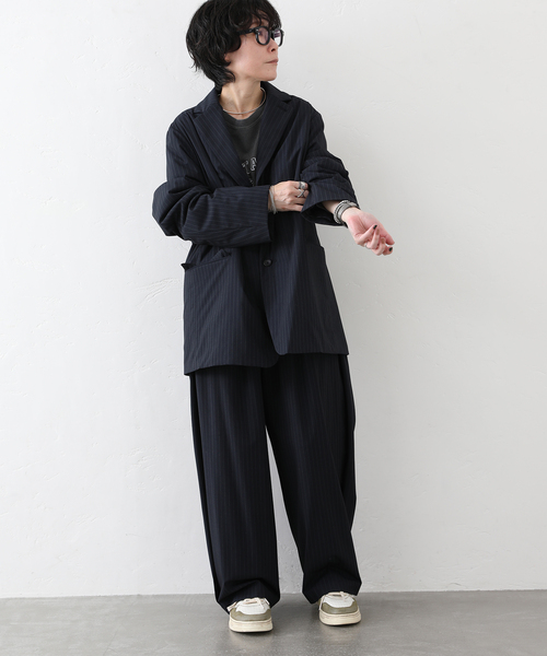 JOURNAL STANDARD LUXE（ジャーナルスタンダード　ラックス）の「TRナカワタ ジャケット（テーラードジャケット・レディース・ネイビー/ブラック・FREE）」の17枚目の写真