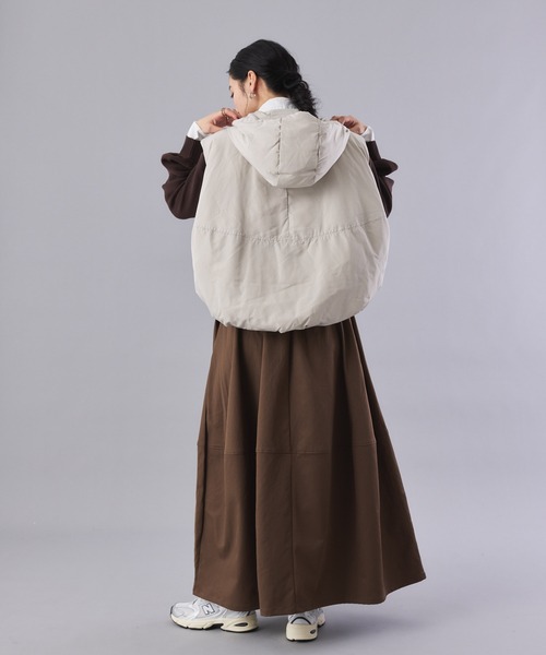 Muscat(マスカット)の「ミリタリーツイルコクーンスカート(スカート・レディース・ブラック/ブラウン/クリーム・F)」の20枚目の写真