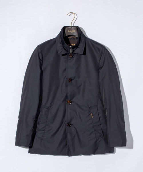 MOORER（ムーレー）の「MOORER BERNINI-KM ムーレー ベルニーニ ハーフコート（ステンカラーコート・メンズ・ベージュ系2/ブルー/グレー系2・50/52）」の3枚目の写真