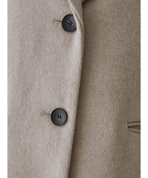 SNIDEL(スナイデル)の「オーバーサイズコートジャケット(テーラードジャケット・レディース・グレー/ベージュ/チェック・0/1)」の18枚目の写真