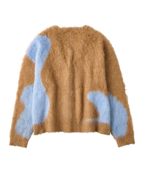 Knuth Marf（クヌースマーフ）の「accent mohair cardigan(unisex)（カーディガン/ボレロ・レディース・ベージュ/ブラック・FREE）」の9枚目の写真