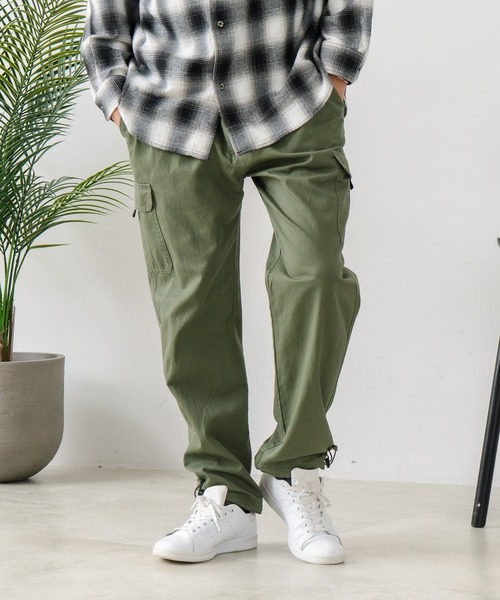 Blue Standard (ブルースタンダード)の「【BLUE STANDARD/ブルースタンダード】コットンチノ カーゴパンツ(カーゴパンツ・メンズ・カーキ/ブラック・X-LARGE/LARGE/MEDIUM)」の7枚目の写真