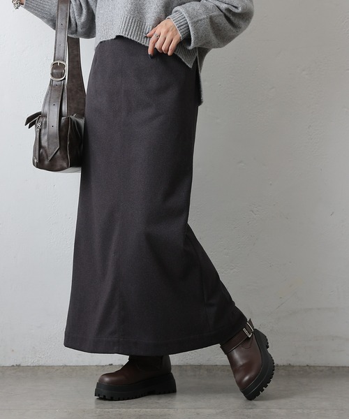 COLONY 2139（コロニートゥーワンスリーナイン）の「ナロースカート（スカート・レディース・チャコールグレー/ブラック/カーキ・FREE）」の2枚目の写真